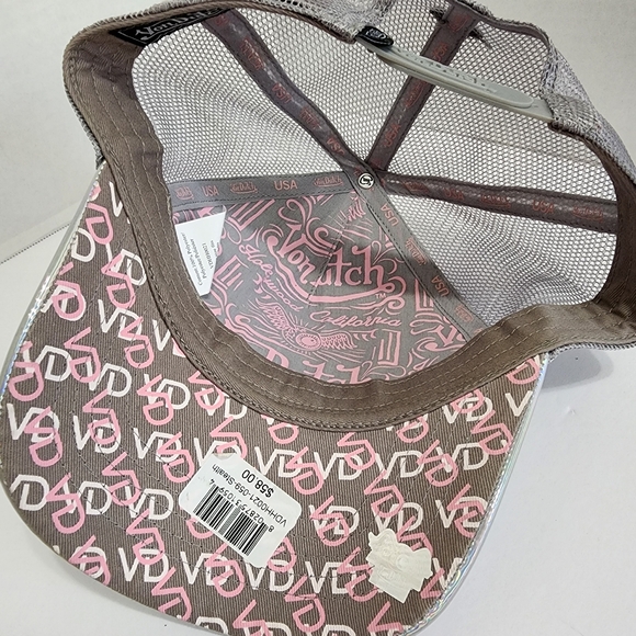 NWT Von Dutch Holographic Trucker Hat VD Logo Y2K Iridescent - Picture 5 of 12